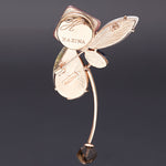 Soaring high brooch burgundy - fasfas