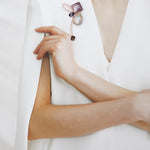 Soaring high brooch burgundy - fasfas