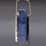 Square lapis lazuli brooch - fasfas