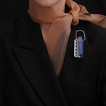 Square lapis lazuli brooch - fasfas