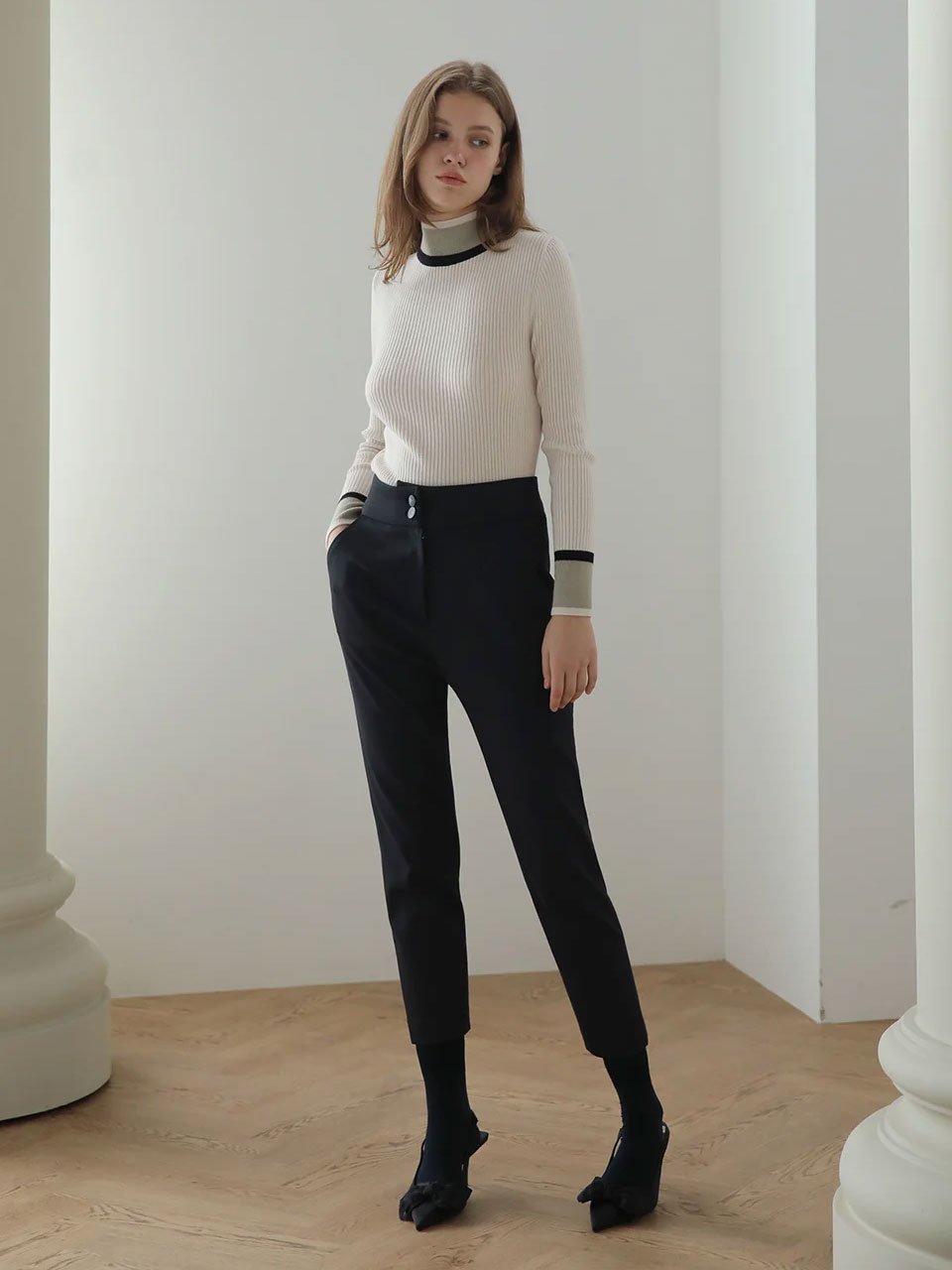 Striped leggings pants - fasfas