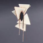 Subtlety feast brooch avant garde onyx - fasfas