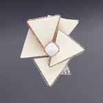 Subtlety feast brooch druzy agate - fasfas