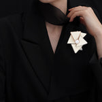 Subtlety feast brooch druzy agate - fasfas