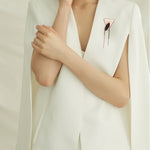 Subtlety joli brooch onyx - fasfas