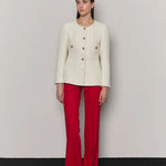 Tailored flared pants red - fasfas