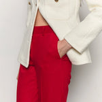 Tailored flared pants red - fasfas
