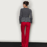 Tailored flared pants red - fasfas