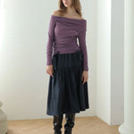 Tiered satin ribbon skirt - fasfas