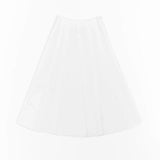Unbalanced pleats skirt white - fasfas