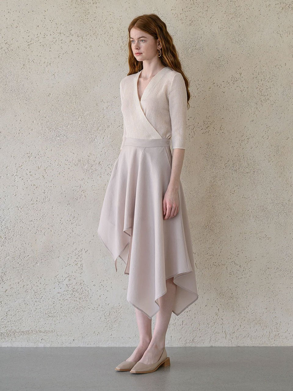 Unbalanced flare skirt - fasfas