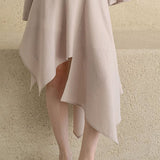 Unbalanced flare skirt