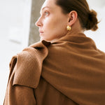 V-neck pullover camel – italy cashmere 20% - fasfas