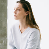 V-neck pullover mint – italy cashmere 20% - fasfas