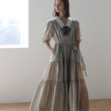 Wunderschönes Cancan-Maxikleid