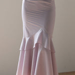 Asymmetric mermaid maxi skirt - fasfas