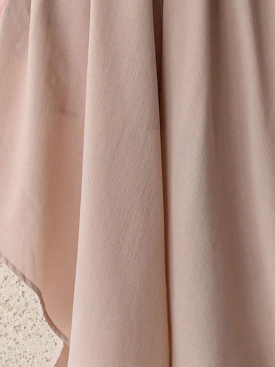 Waves hem wide-leg culottes beige - fasfas