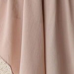 Waves hem wide-leg culottes beige - fasfas