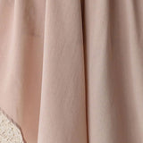 Waves hem wide-leg culottes beige - fasfas