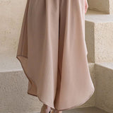 Culottes larges Waves beige