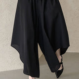 Culottes larges Waves hém noir