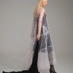 White sequine maxi dress(custom made) - fasfas