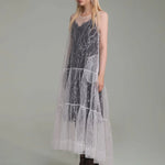 White sequine maxi dress(custom made) - fasfas