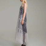 White sequine maxi dress(custom made) - fasfas