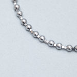 Somewhere between grey and hematite (6mm) [unisex] - fasfas