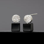 5mm onyx cubic earrings(clip-on–option) - fasfas