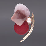 Mignon brooch burgundy - fasfas