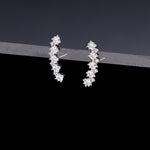 Etoile mismatched dramatic earrings silver - fasfas
