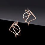Dancing objet No.7 petit earrings - rosegold(clip-on earrings) - fasfas