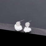 Natural crystal savanna earrings(clip-on earrings) - fasfas