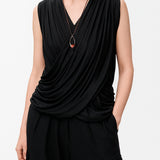 Collana invisibile in spinello nero da 2mm
