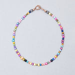 Rainbow 5.5mm freshwater pearl necklace - fasfas