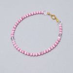 8m pink cats eyes necklace - fasfas