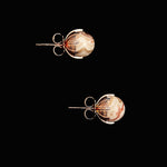 10mm crazy agate earrings(clip-on-option) - fasfas