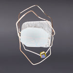 Glass opalite geometric brooch - fasfas