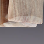 Petrified wood dramatique earrings - fasfas