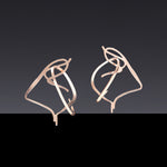Dancing objet No.7 earrings - rosegold(clip-on earrings) - fasfas
