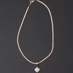 Diamond peachmoonsone necklace - fasfas