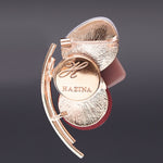 Mignon brooch burgundy - fasfas