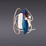 Dancing objet No.9 petit brooch blue - fasfas
