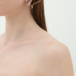 Dancing objet No.7 earrings - rosegold(clip-on earrings) - fasfas