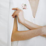 Dancing objet No.9 brooch rosegold - fasfas