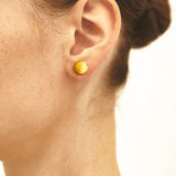 8mm mookaite earrings(clip-on-option) - fasfas