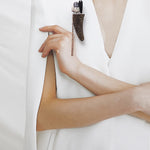 Arctic jasper oxhorn abstract brooch - fasfas