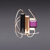 Dancing objet No.9 petit brooch apricot - fasfas