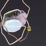 Charoite Geometric Brooch - fasfas